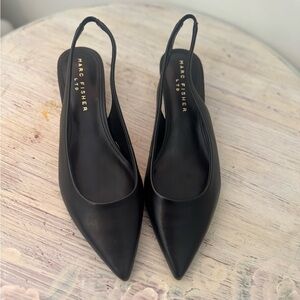 NWOT Marc Fisher Classic Black Slingback Posey Pump Heels Size 7.5